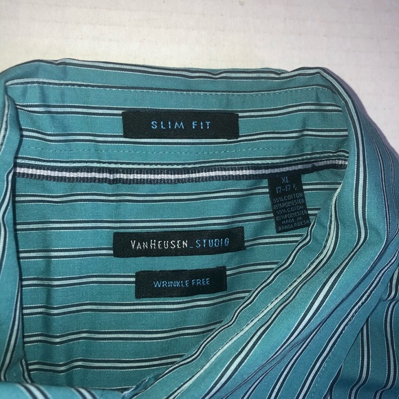 Van Heusen Studio Slim Fit Xl 17-17 1/2 Mens - Picture 2 of 4